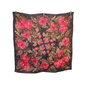 Ladies Wild Rag Scarf Western Roses 30" x 30"